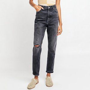 Free People Zuri Mom Ultra High-Waist Button Fly Jeans size 29